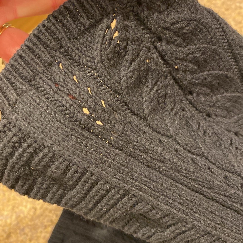 J Jill Black Long Sleeve Sweater With FLAWS Small - Picture 9 of 16